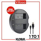 Viloso LP-E17 USB Dual Charger for EOS RP,77D, 9000D, 8000D, 800D, 760D, 750D, 200D, M6, M5, M3